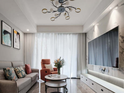 万科金域国际97平现代风格装修案例