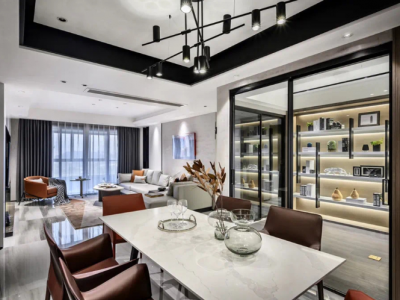 天辰誉府129平轻奢风格装修案例