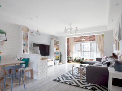 江南第一城130平现代风格装修案例