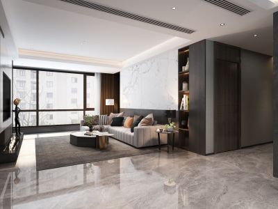 石榴江淮院子142㎡四居室现代风格装修案例