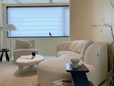 淮河花园115平米三居室温馨舒适奶油风装修案例