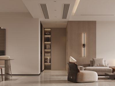 壹号大院150平四居室现代轻奢装修案例