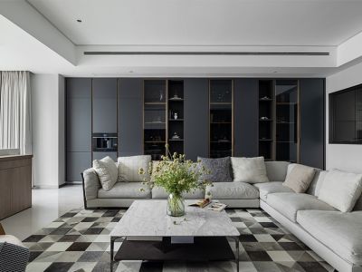 金科新弘古北天御200平四居室现代风格装修案例