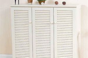 [中山名匠装饰]鞋柜做百叶门好吗？