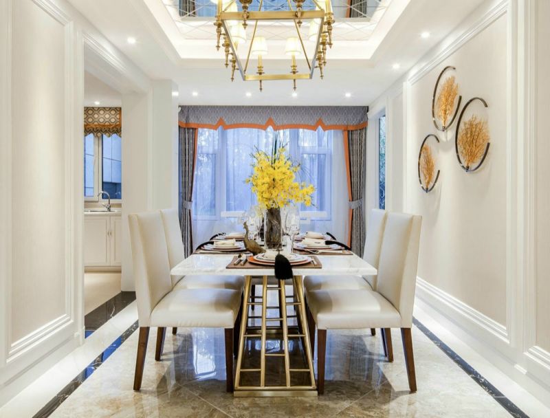 新古典风格131平米四室两厅餐厅装修效果图