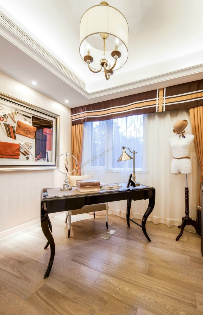 新古典风格131平米四室两厅书房装修效果图