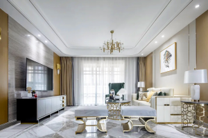 [太原龙发装饰]136平现代轻奢装修案例，高级却不浮夸!
