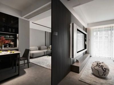 合生愉景湾现代风格115平米装修案例