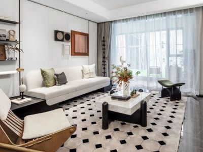 龙光城现代风格127平米装修案例