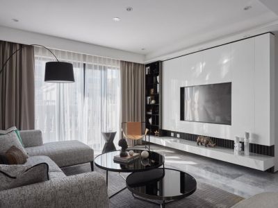 恒河外滩1号165平现代风格装修案例