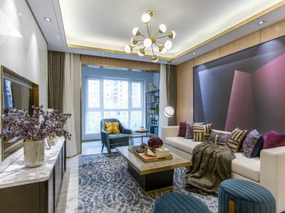 天來豪庭143平轻奢风格装修案例