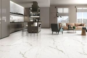 [张家口业之峰装饰]客厅贴瓷砖好还是铺木地板好？