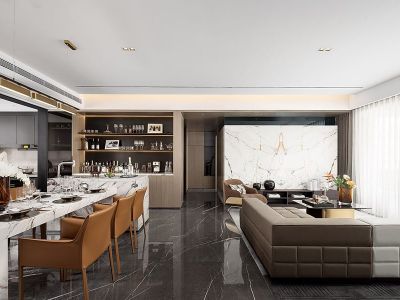 兴进交投江山樾143平现代风四居装修案例