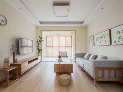 邦泰紫金学府134平米日式风格三室两厅装修案例