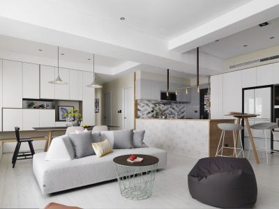 书香名邸115平简约风格装修案例