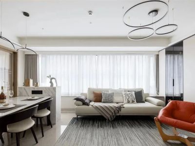 佳城地王国际124平米轻奢四居装修案例