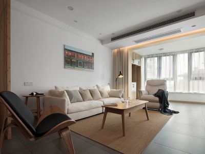 邦泰天著113平米日式风格三室两厅装修案例