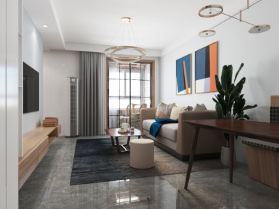 瑞和新城瑞华苑130平简约风格装修案例