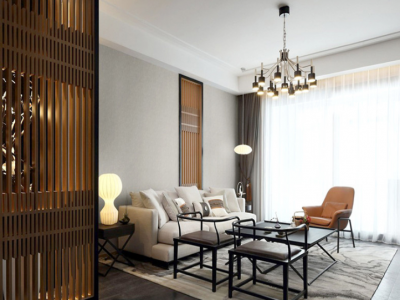 丽水金都133平新中式风格装修案例