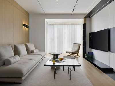 华润小径湾简约风格83平米装修案例