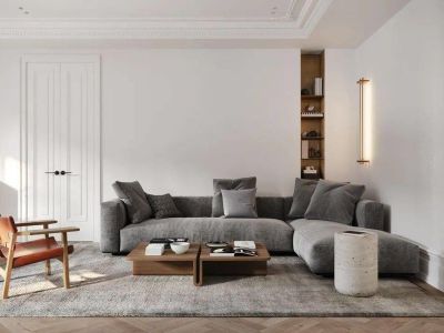 华清学府城124平简约风格三居室装修案例