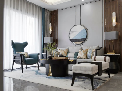 缤纷南郡120平中式风格三居室装修案例