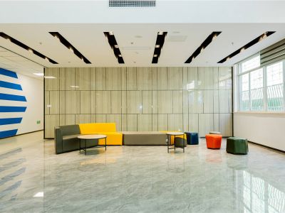 鹏旭制药现代风格8000平米装修案例