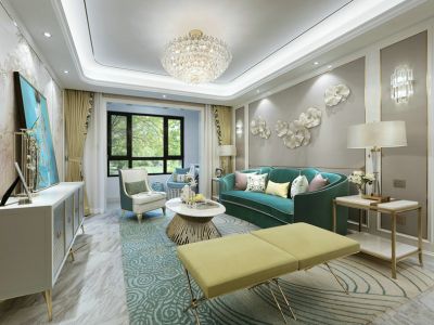 万晟观岭云庭143平米新古典风格四室两厅装修案例