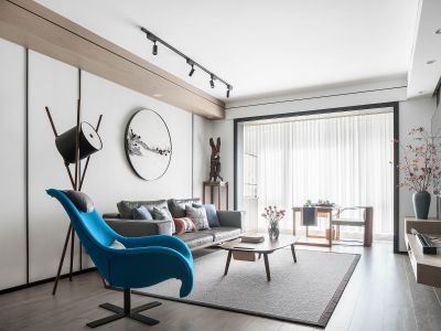 邦泰紫金学府104平米中式风格三室两厅装修案例