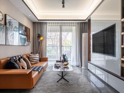 曲江华著中城108平现代风格三居室装修案例