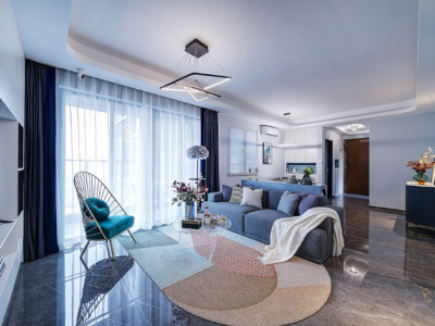 万科悦湾南区147平现代风格装修案例