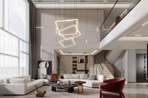 [大连杰美装饰]别墅挑高客厅应该如何设计?