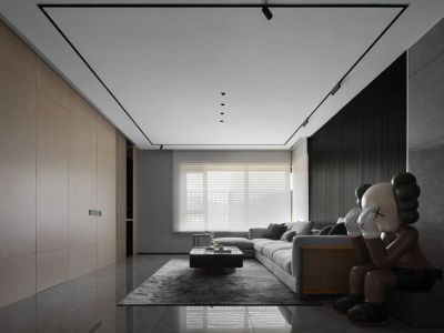 曲江千林郡126平现代风格三居室装修案例