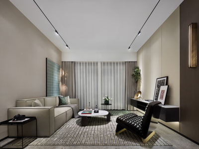 五矿路劲澜悦溪云现代风格131平米装修案例