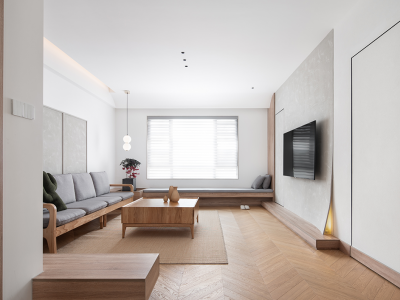 鑫耀美泉悦府120平米简约三居装修案例