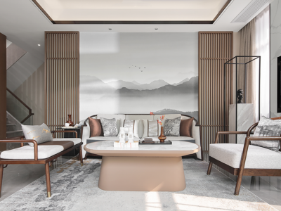 天琴湾248平中式风格别墅装修案例