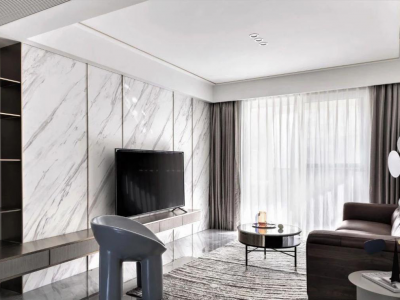 保利国宾首府139平米现代三居室装修案例