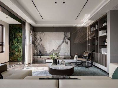 万科 朗拾|雨核现代风格130平米装修案例