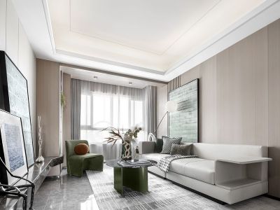 龙湖·天玺现代风格118平米装修案例