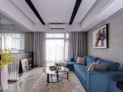 保利东岸花园130平北欧风格装修案例