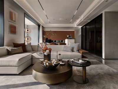 惠州曦江润府现代风格143平米装修案例