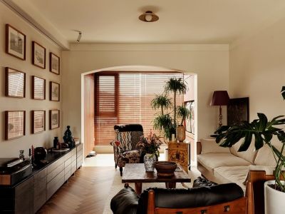 一涵牛津公馆102平复古风格三居室装修案例