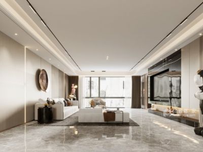 茂业观园300平四居室现代风格装修案例