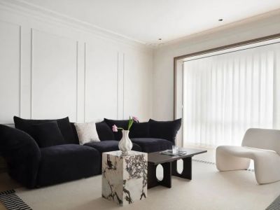 万科金域蓝湾149㎡四居室现代风格装修案例