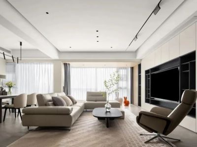 康馨苑140平大平层现代简约装修案例