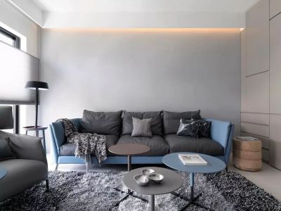 中海松湖璟尚128平简约风格装修案例