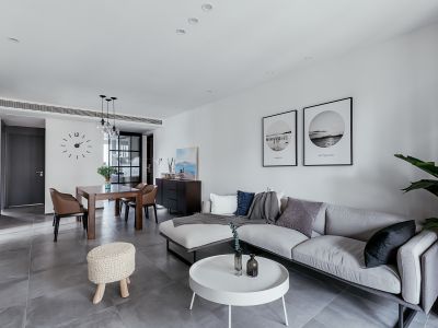 东城中心六期御景台163平简约风格装修案例