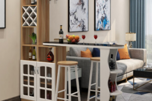 [南充华绘装饰]酒柜隔断设计，酒柜隔断细节