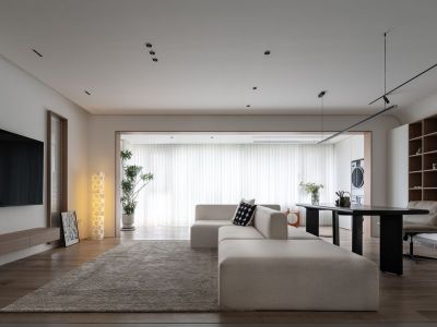 皖新国玺121平简约风格三居室装修案例