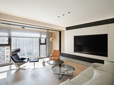 皖新国玺85平现代风格二居室装修案例